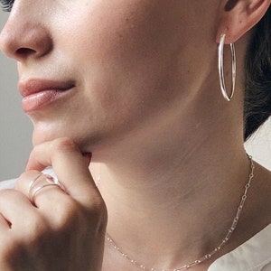 Hoop earrings | Sterling silver | Silver | Earrings | Earring | Gifts | Stud earrings for women | Gift | Delicate | Wedding jewelry
