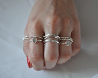 Mondstein Damen Ring | 925 Sterling Silber