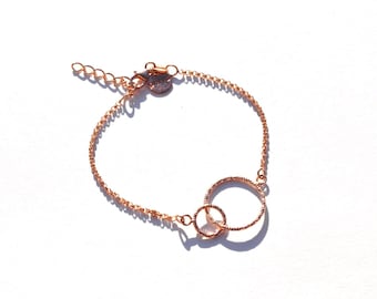 Armband Sterling Silber rosévergoldet