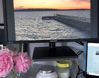 Clear Acrylic Riser: Desk & Monitor Display Stand, 3/8" Thick