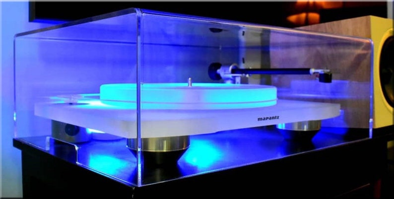 Marantz Clear Acrylic Lucite Turntable Dust Cover TT 15S1 Vintage Turntables record player Audio file spinning Albums receiver image 1