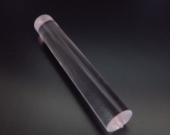 Varilla sólida redonda de plástico acrílico transparente Lucite, suministros para manualidades y pasatiempos, diámetros de 1/8", 3/16", 1/4", 1/2", 3/4", 1", longitudes personalizadas.