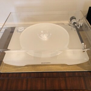 Marantz Clear Acrylic Lucite Turntable Dust Cover TT 15S1 Vintage Turntables record player Audio file spinning Albums receiver image 7