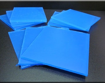 Láminas de plástico acrílico transparente Lucite, recortes para manualidades y accesorios para casas de muñecas, 1/8" (3 mm) de espesor.