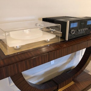 Marantz Clear Acrylic Lucite Turntable Dust Cover TT 15S1 Vintage Turntables record player Audio file spinning Albums receiver image 4