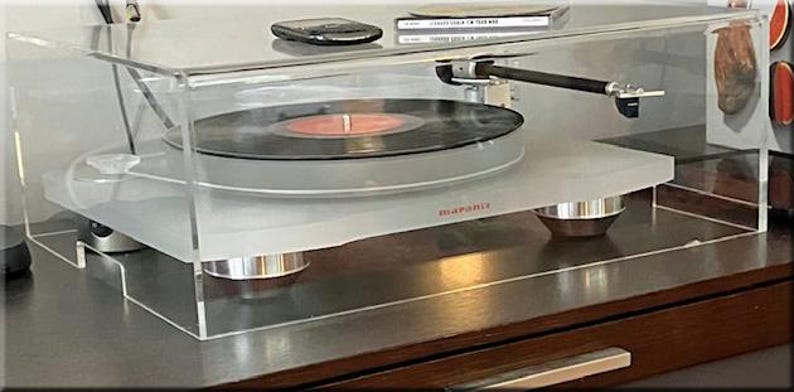 Marantz Clear Acrylic Lucite Turntable Dust Cover TT 15S1 Vintage Turntables record player Audio file spinning Albums receiver image 2