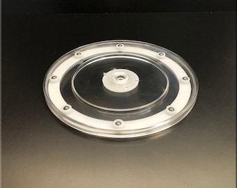 Plato giratorio transparente Lazy Susan: organizador giratorio de 6" o 9"