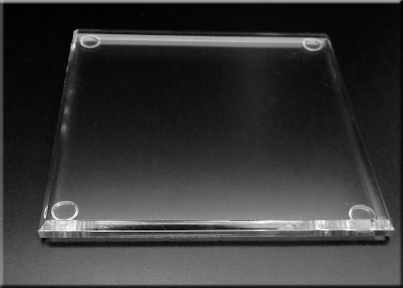 Thick Polished Clear Acrylic Lucite Display Base Bases Stands Etsy
