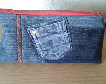 Cosmetic Tasche/Utensilo used Jeans blue