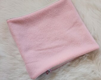 Kuscheliger Loopschal für Kleinkinder und Kinder rosa Winderloop Fleeceloop