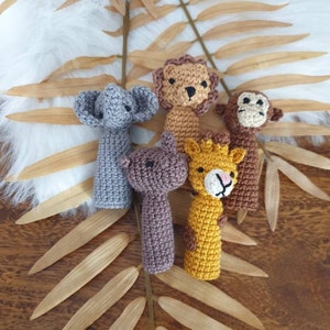 Crocheted finger puppets animal motifs handmade 1 piece image 5