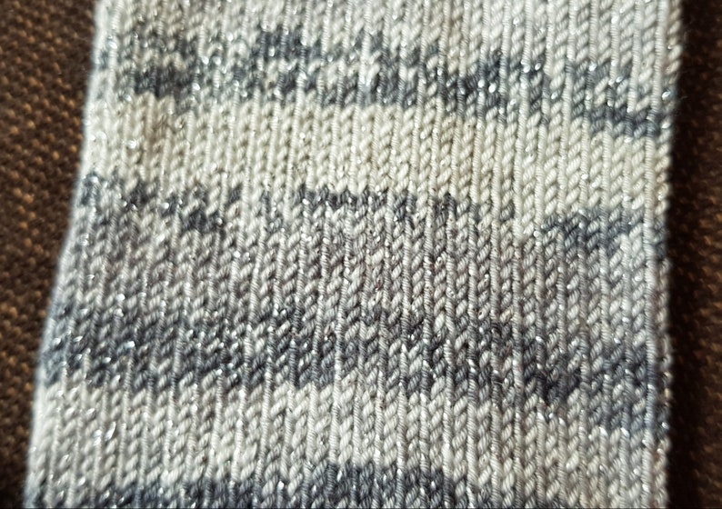 36 37 light grey grey silver colorful striped knitted socks
