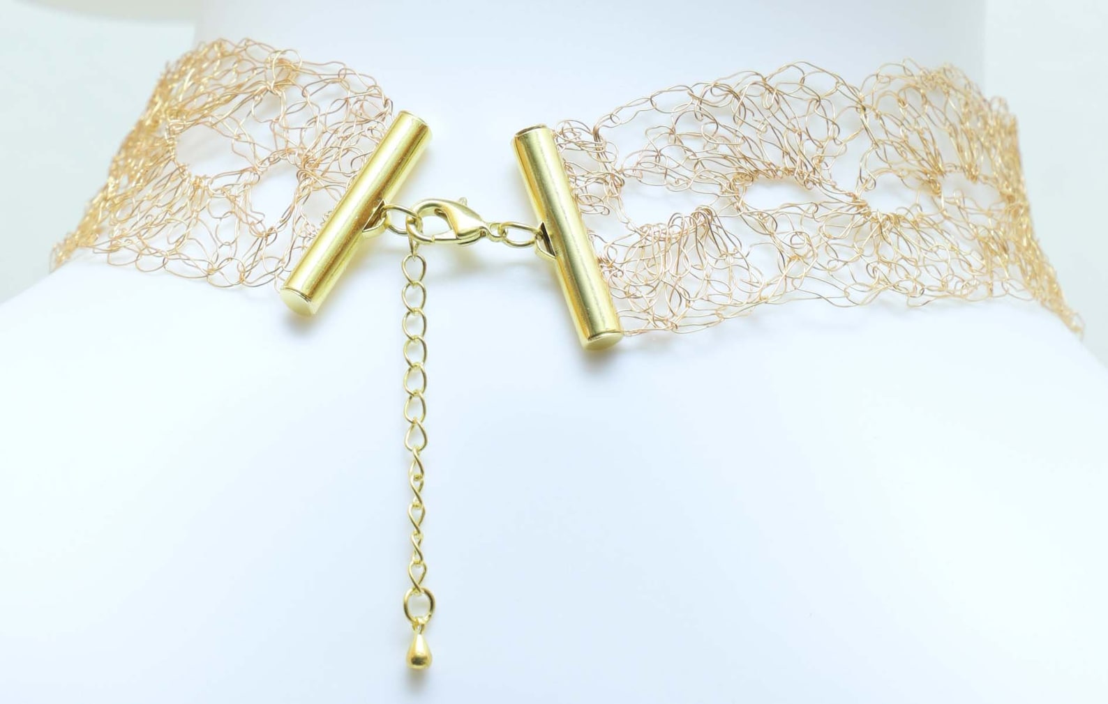 Noble Golden Choker Necklace Choker Made of Wire Choker Etsy Sweden