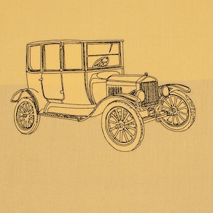 Stickdatei Ford 1919 Model T - 3 Größen ab 13 x 18 cm - Automotive, Oldtimer Stickdatei, digitale Stickdatei, Nadelmalerei, digitale Datei