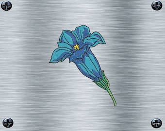 Embroidery file gentian - 10 x 10 frames - Alpine embroidery motifs, digital embroidery file, needle painting, digital file, autumn embroidery