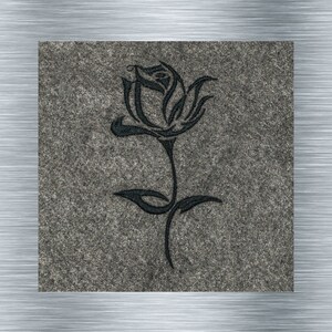 Embroidery file rose - 4 sizes from 10 x 10 cm frame - Botanical embroidery motifs, rose embroidery motif, digital embroidery file, needle painting, digital file