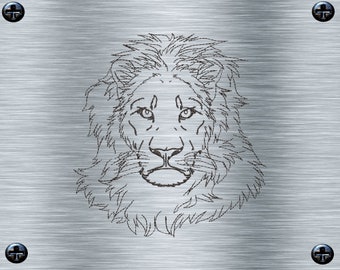 Embroidery file Lion's Mane - 13 x 18 Frames - Africa Animals, Desert Animals, Steppe Animal Embroidery Motif, Digital Embroidery File, Needle Painting