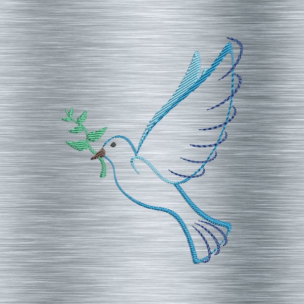 Embroidery file pigeon 1 - 10 x 10 frames - ecclesiastical embroidery motifs, digital embroidery file, needle painting, digital file