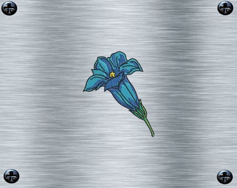 Embroidery file gentian - 8 x 6 frames - alpine embroidery motifs, digital embroidery file, needle painting, digital file, autumn embroidery