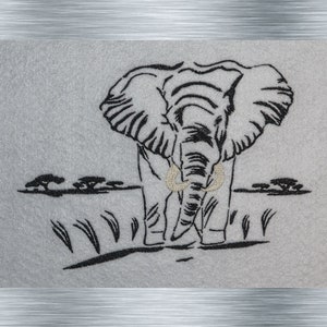 Stickdatei Afrika PUR - 13 x 18 Rahmen - Afrika Tiere, Wüstentiere, Steppentier Stickmotiv, digitale Stickdatei, Nadelmalerei
