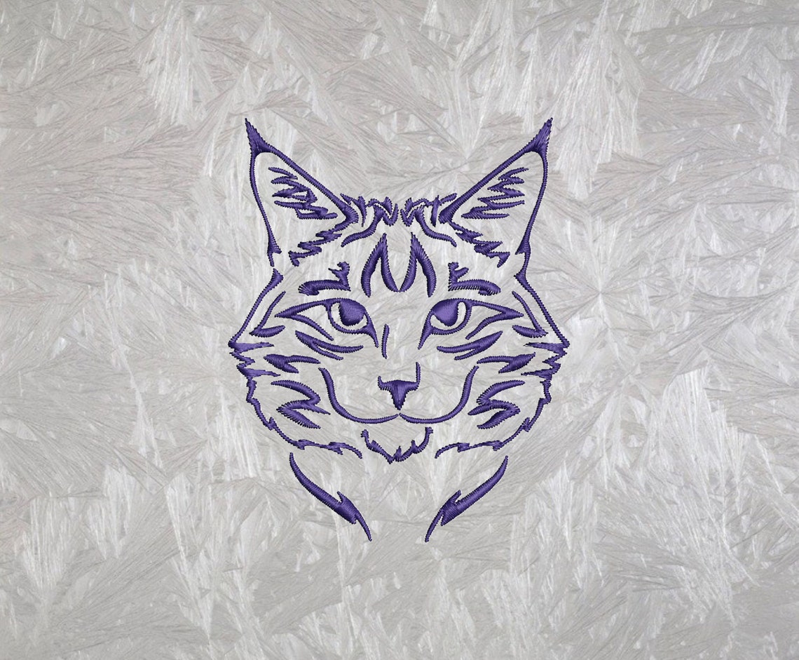 Embroidery file lynx 4 sizes 5 x 7  10 x 10  13 x 18   etsy
