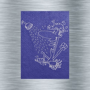 Embroidery file Duschmann Uni - 14 x 14 frame - bath embroidery motifs, bathroom embroidery, digital embroidery file, needle painting, digital file