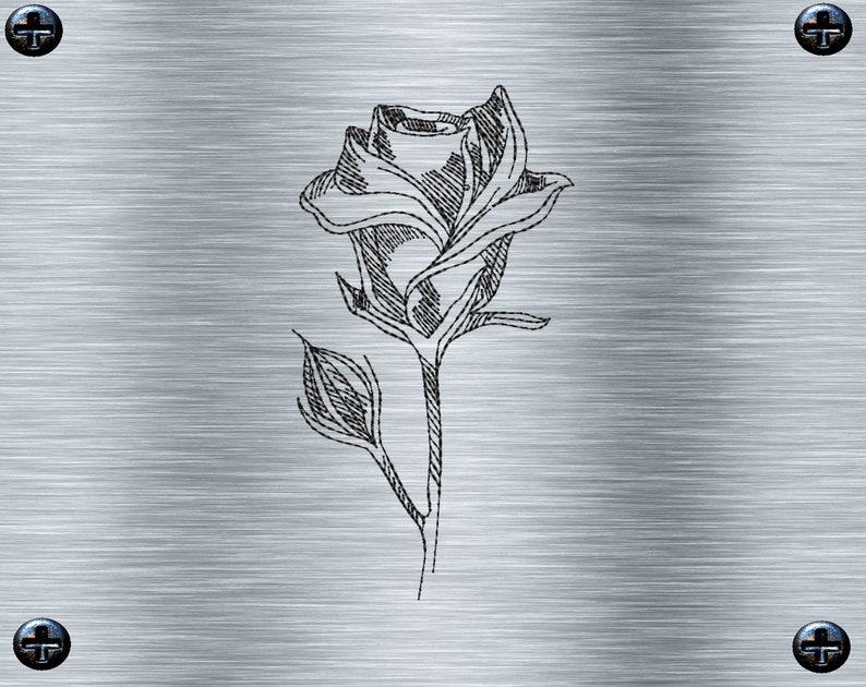 Stickdatei Redwork Rosenset 2 10 x 10 Rahmen Botanische Stickmotive, Blumenstickerei, digitale Stickdatei, Nadelmalerei, digitale Datei Bild 4
