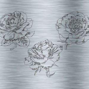 Embroidery file Redwork Rose Set 1 - 10 x 10 frame - Botanical embroidery motifs, flower embroidery, digital embroidery file, needle painting, digital file