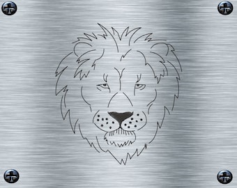 Embroidery File Lion 1 - 13 x 18 Frames - Africa Animals, Desert Animals, Steppe Animal Embroidery Motif, Digital Embroidery File, Needle Painting