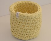Tromsǿ Häkelkorb in pale yellow