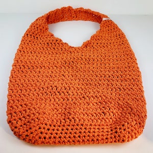Skulder lange Schultertasche Netzoptik in orange