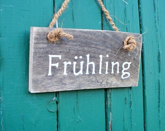 Schriftbrett "Frühling"