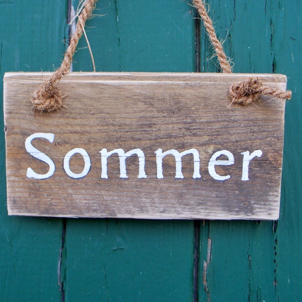 Schriftbrett "Sommer"