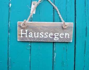 Schriftbrett "Haussegen"