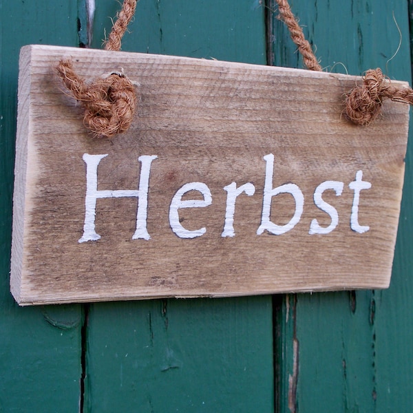 Schriftbrett "Herbst"