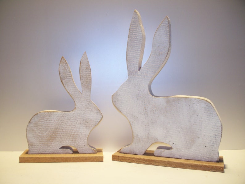 Rabbit solid oak 2 sizes natural or white
