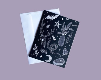 Witch Sketches Card
