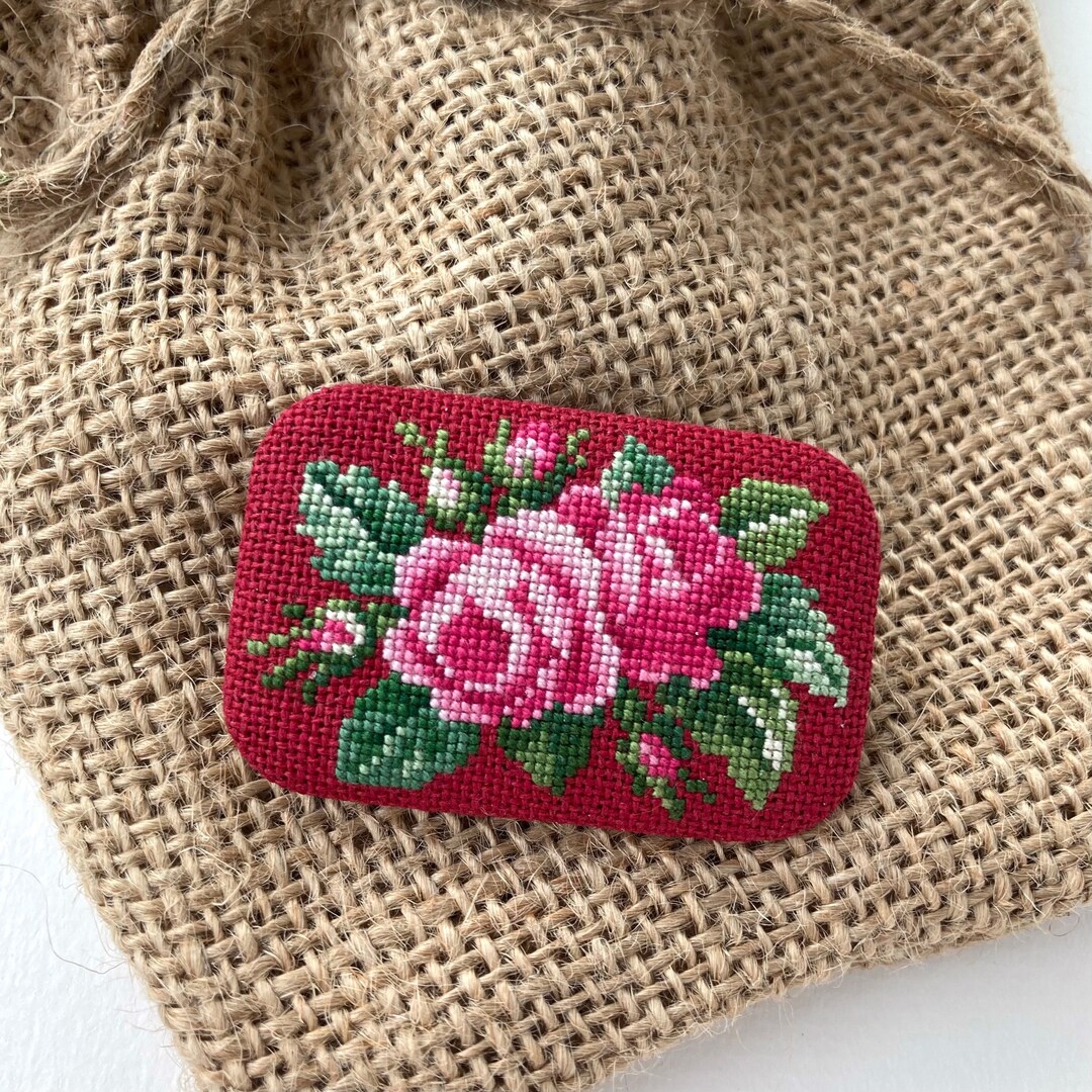 Statement Pink Rose Brooch Pin Exclusive Gift for Women Etsy