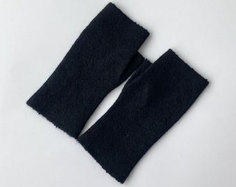 Merino wool fingerless gloves for women Christmas gift for her Natural wool wrist warmers Felted fingerless mittens warm gift for daughter