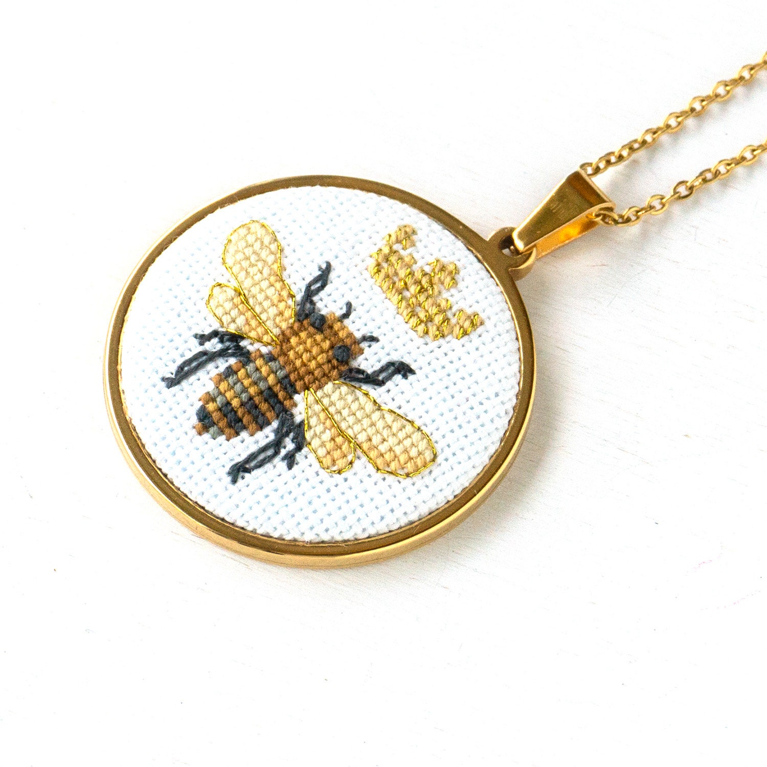 Queen bee necklace Honey bee jewelry beekeeper gift Etsy
