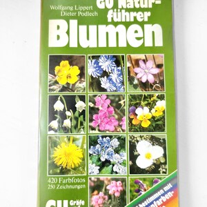 Vintage Naturführer Wildblumen Wald Wiesenblumen Nachschlagewerk Blumen Buch Farbschema Naturschutz Artenvielfalt Naturkunde Botanik Wandern