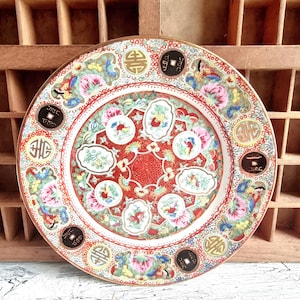 キスする魚の家族 ローズプレート ギフト 誕生日 魚好き 婚約 結婚式 釣り人 ウォールプレート アジアンコレクターズ 磁器