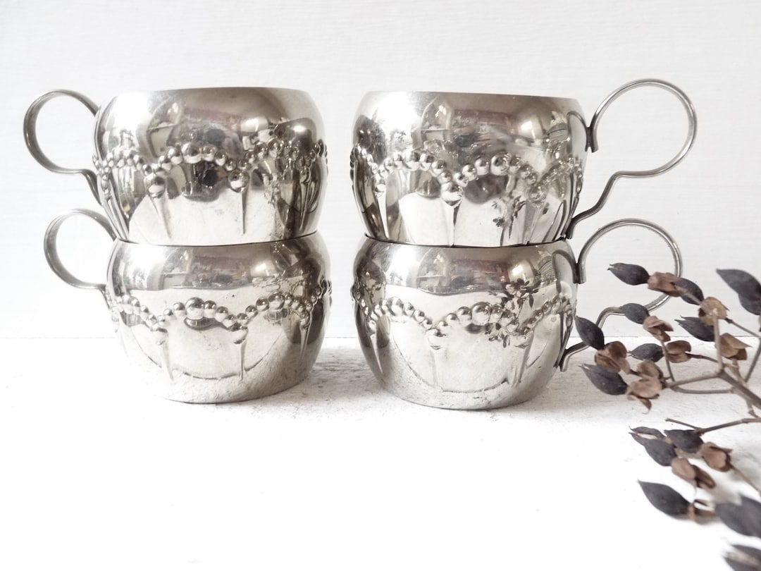 Art Deco Tea Glass Holder Metal Glasses Mug Podstakannik Etsy
