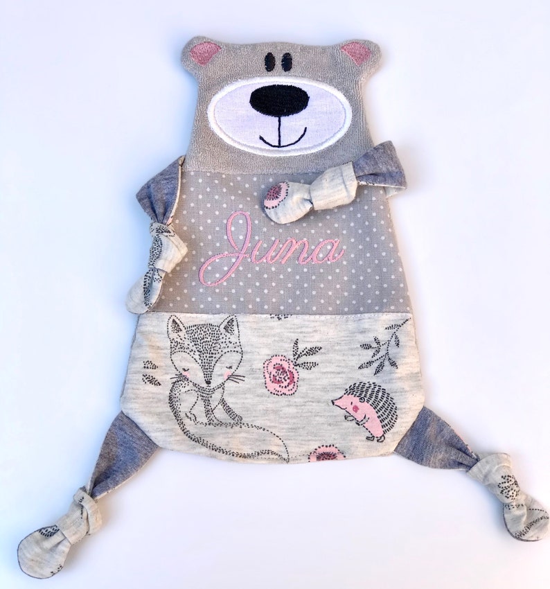 Personalisierte Schnuffeltuch Baby Mit Namen - 6 Tier Designs