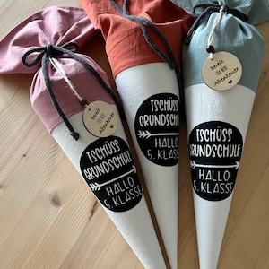 Kleine Schultüte-5.Klasse/Schultüte f.d.weiterführende Schule/Geschenkidee- Schultüte im coolen Design/kleine Schultüte zum Verschenken