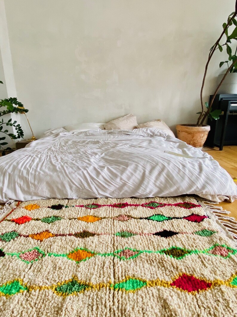 LAMALVE Berber Maroccan carpet, traditional loom, naturally colored, Marokko Teppich fair and handmade cooperative image 8