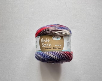 Sock yarn, fleet socks 4x Perfect Tropical from Rellana Garne