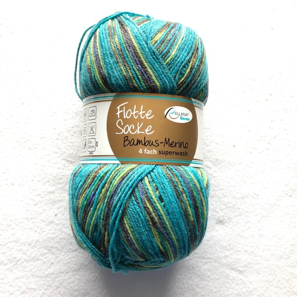 Sockenwolle, Flotte Socke, 4fach, Bambus-Merino