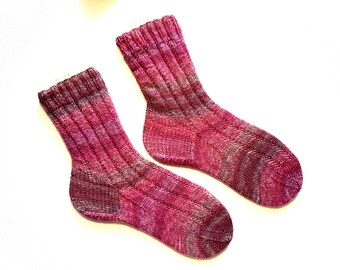 hand-knitted socks size 38/39 with cashmere