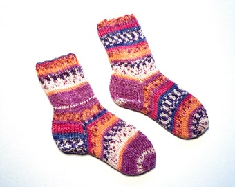 hand knitted socks size. 24/25